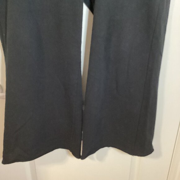 Gap Women's Wide Leg Black Sweatpants Pants Size L Casual Loungewear - Picture 3 of 8